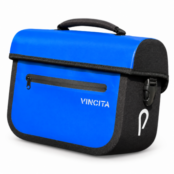 Vincita B011WP-AB2 Cooper 5.4L Waterproof Front Bag for Brompton on white background