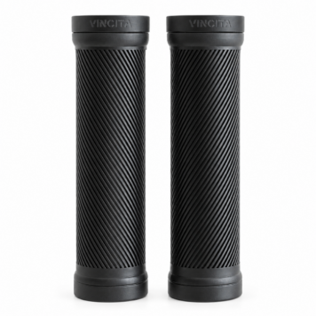 Vincita A073 130mm Lock-On Handlebar Grips for Brompton on white background