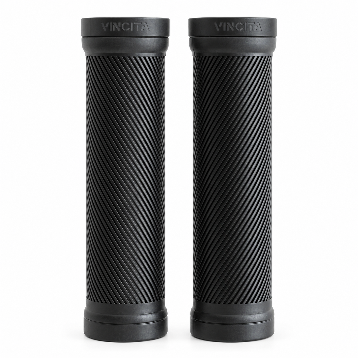 Vincita A073 130mm Lock-On Handlebar Grips for Brompton on white background