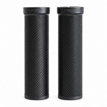 Vincita A073 115mm Lock-On Handlebar Grips for Brompton on white background