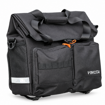 Vincita B208B Voyage Atlas 27L Front Bag for Brompton on white background
