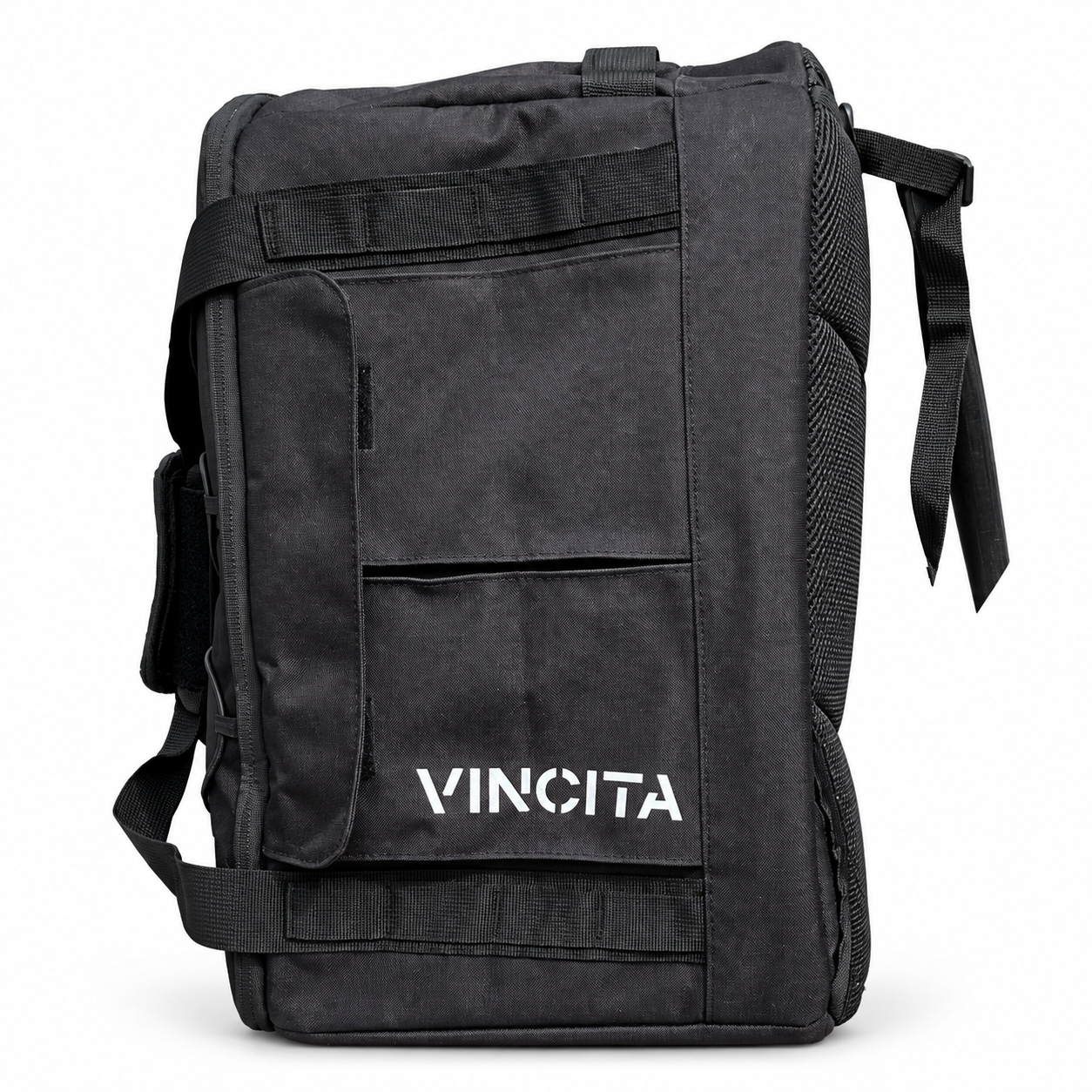 Vincita B185B Voyage BDR 37L Backpack, Duffle and Rack Bag on white background