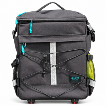 Vincita B186B R&B 23L Rack Bag and Backpack for Brompton on white background