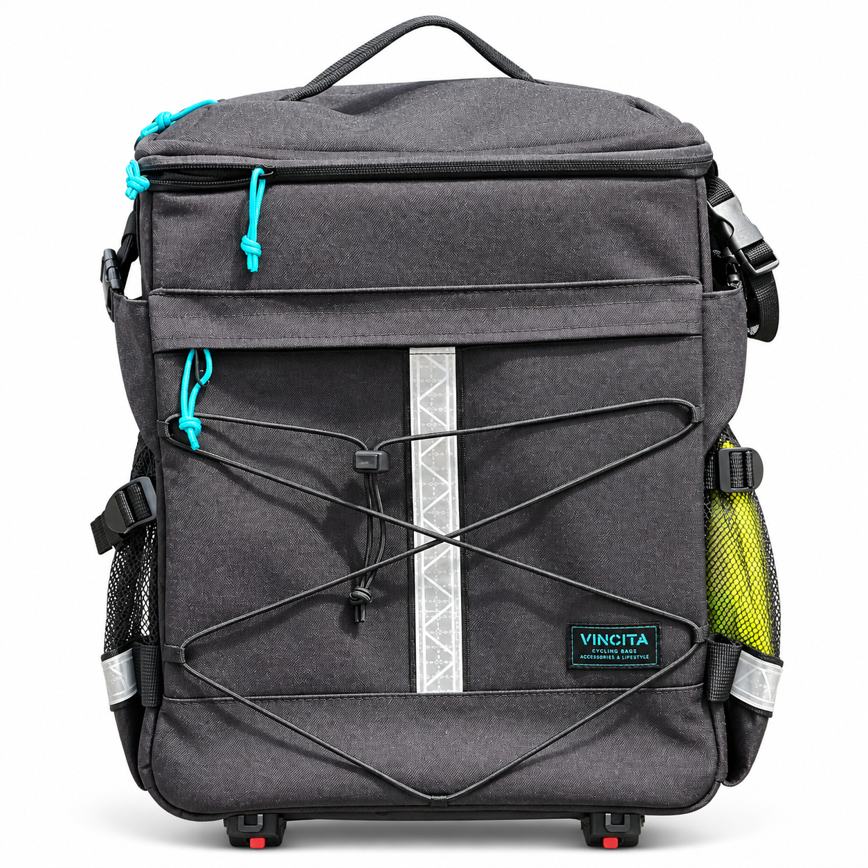 Vincita B186B R&B 23L Rack Bag and Backpack for Brompton on white background