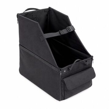 Brompton Storage Pod in black on a clean white background