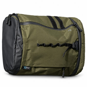 Hexa.Go Rover 20L Backpack for Brompton in green on white background