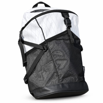 Hexa.Go Ultra Light 12L Backpack for Brompton in white on white background