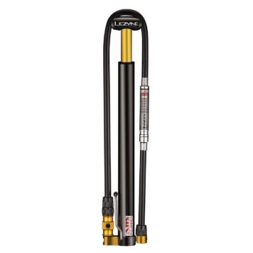 Lezyne Micro Floor Drive HPG Black high-pressure hand pump with gauge