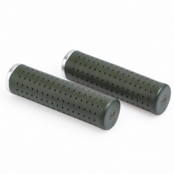 Manoli Vitto Cypressa green leather grips for Brompton bicycle
