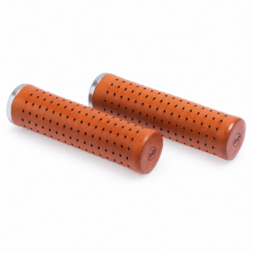 Manoli Vitto Honey tan leather grips for Brompton bicycle