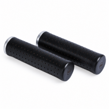 Manoli Vitto Nero black leather grips for Brompton bicycle