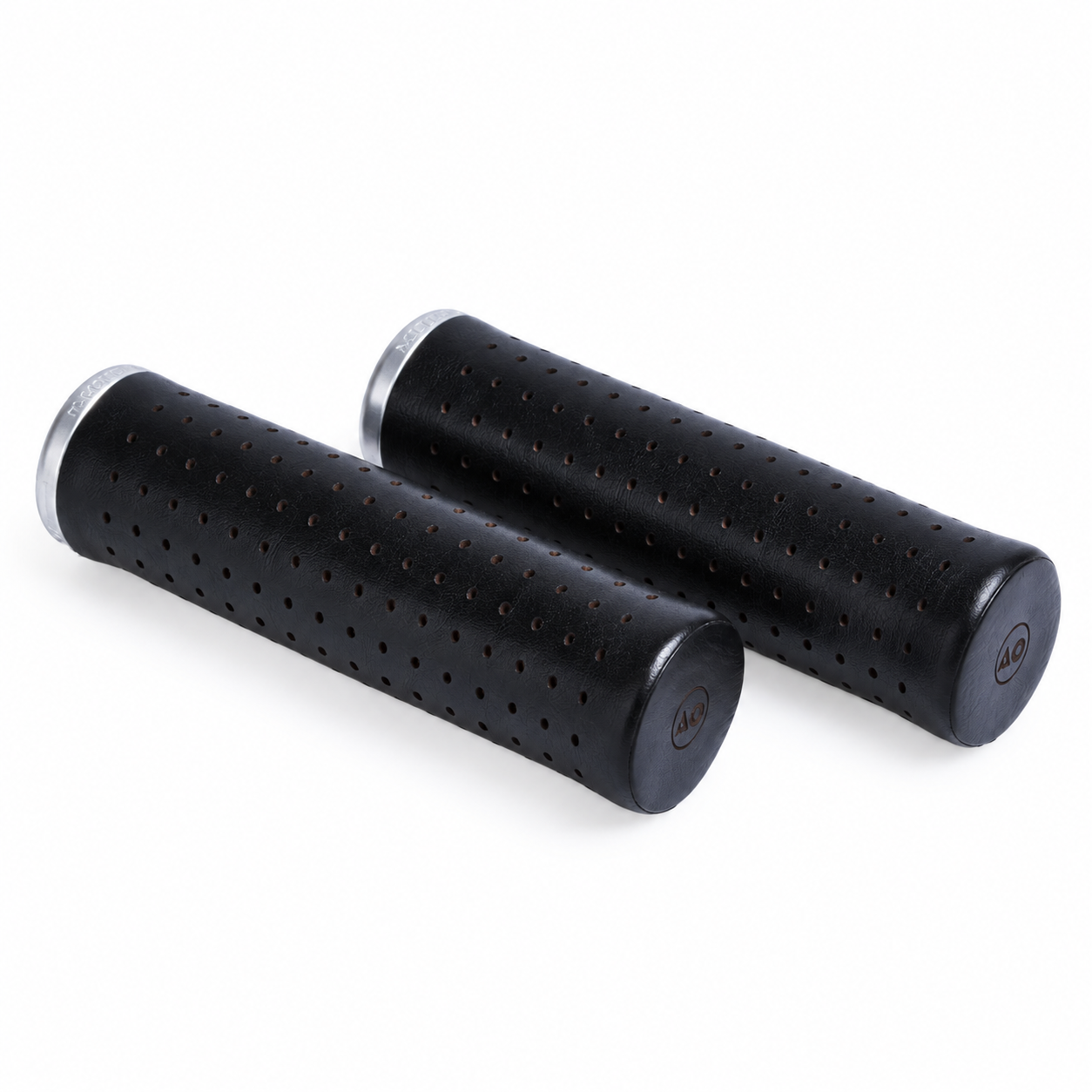 Manoli Vitto Nero black leather grips for Brompton bicycle
