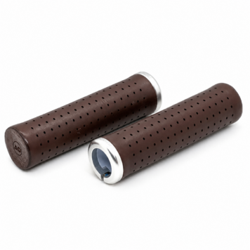 Manoli Vitto Nougat brown leather grips for Brompton bicycle