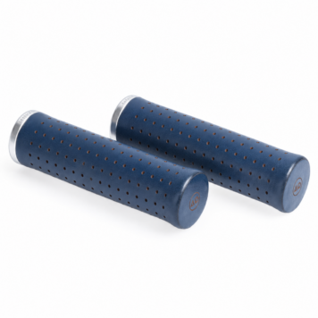 Manoli Vitto Uva Blu blue leather grips for Brompton bicycle