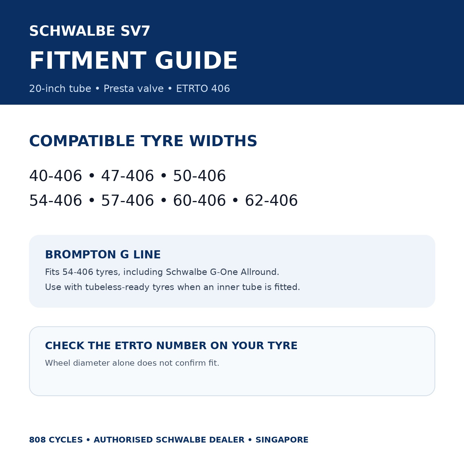 Schwalbe SV7 20-Inch Inner Tube – 40 mm Presta Valve - Image 2