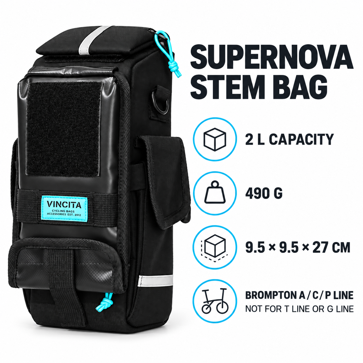 Vincita B127B Supernova 2L Stem Bag - Image 4