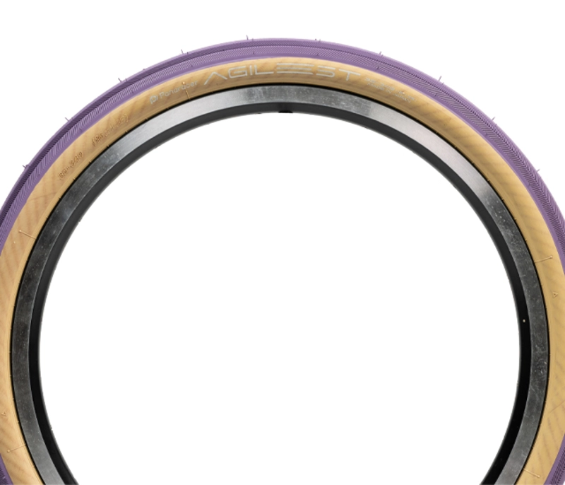Panaracer AGILEST 16 35-349 Folding Tyre for Brompton – Purple/Amber - Image 4