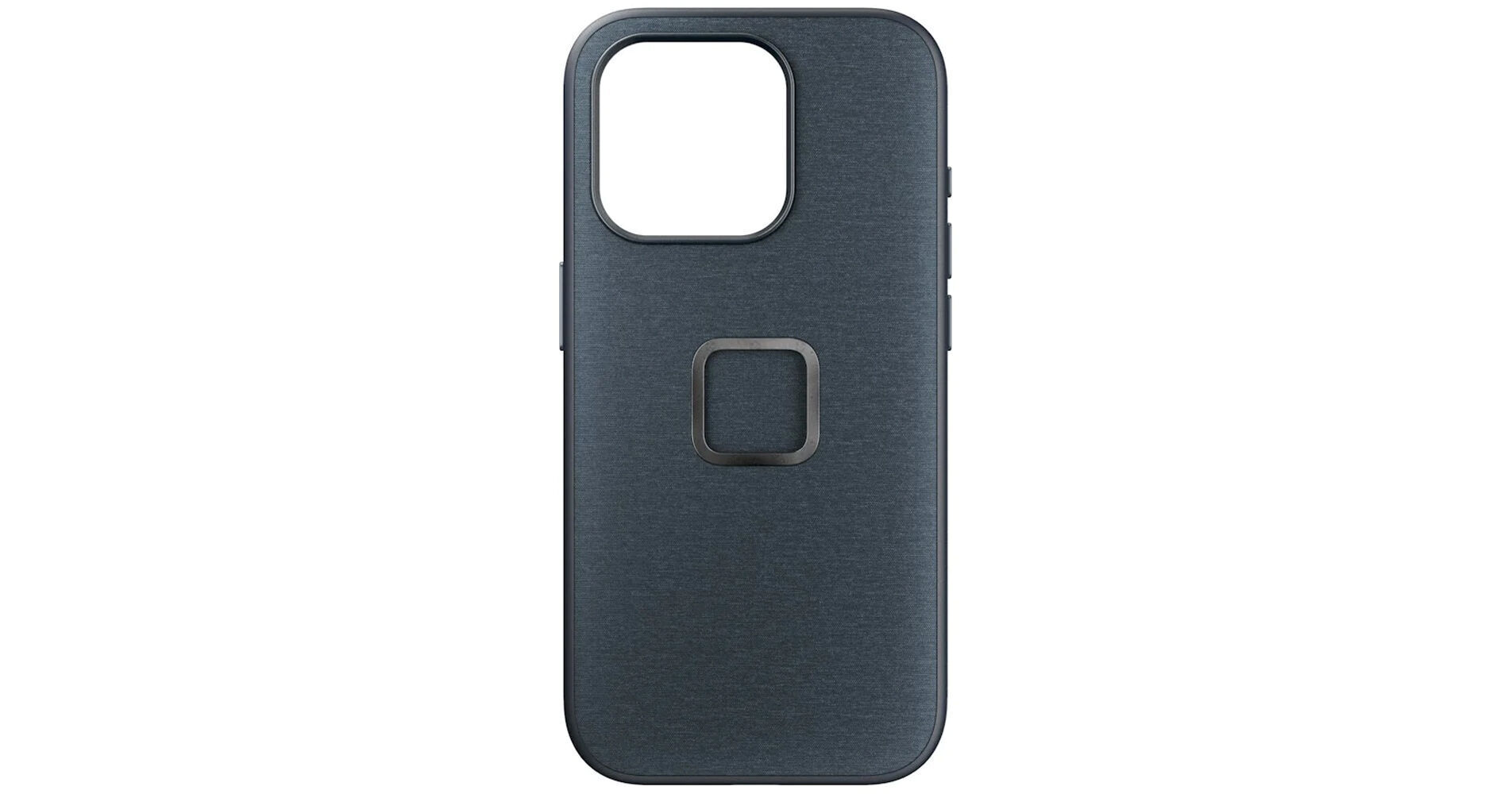 Peak Design Everyday Fabric Case V2 for iPhone 15 Pro in Midnight, rear view
