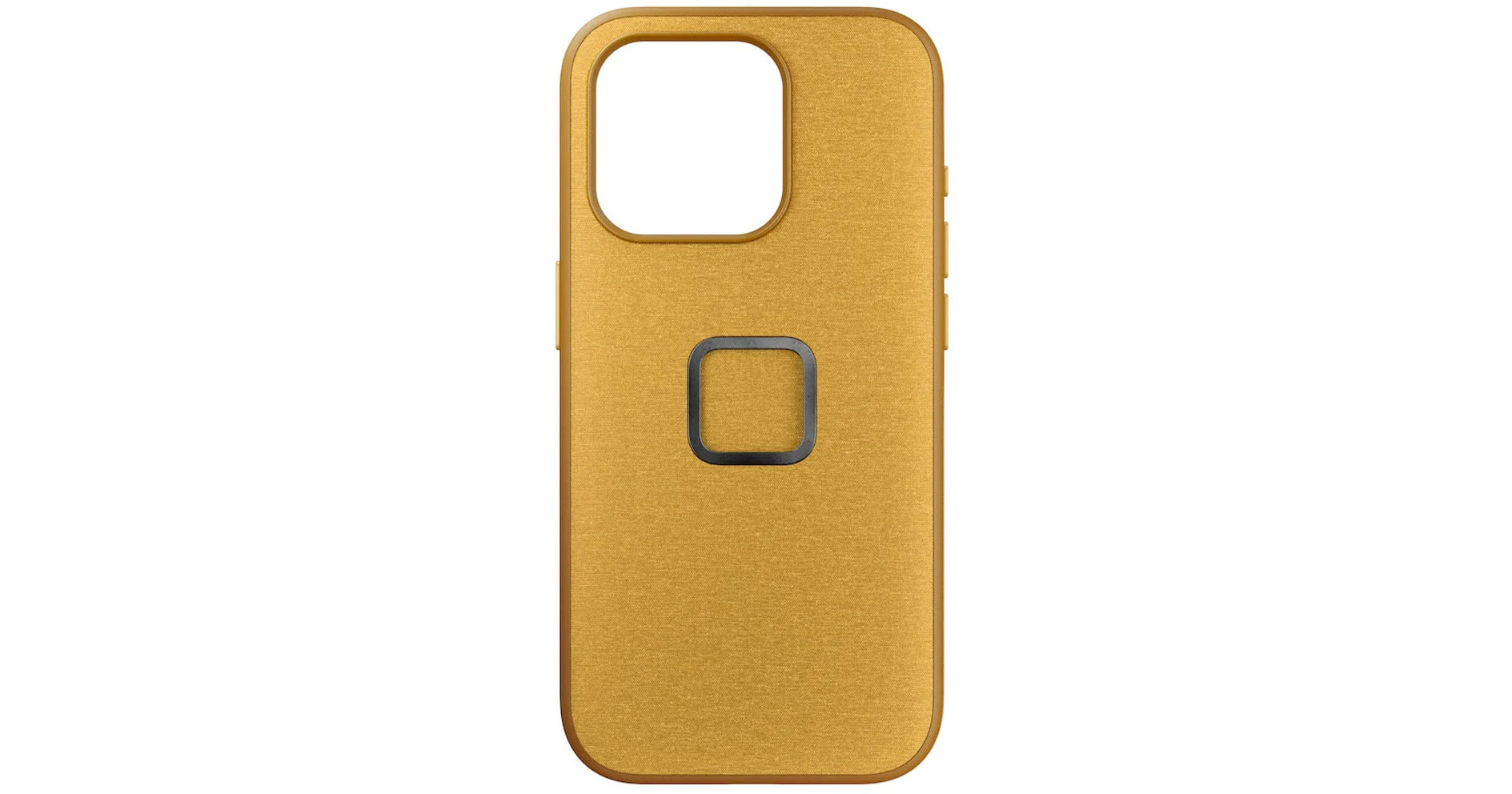 Peak Design Everyday Fabric Case V2 for iPhone 15 Pro in Sun, rear view