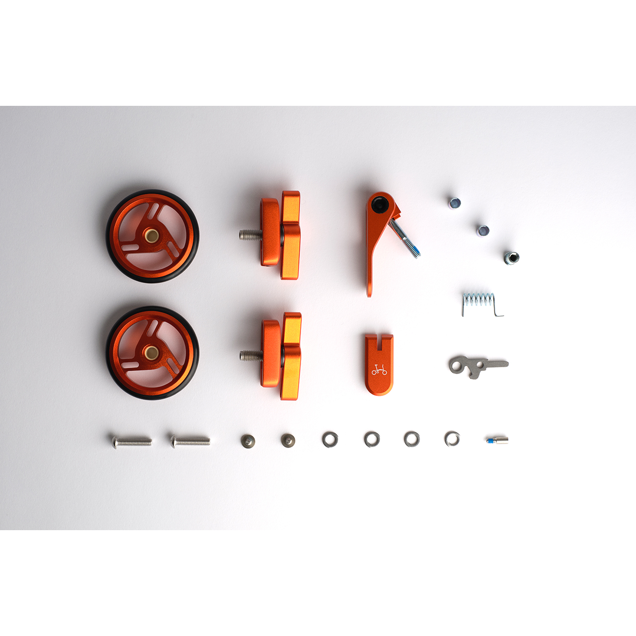 Brompton ColourLab touchpoint set for T Line in Orange, Q104184, complete set