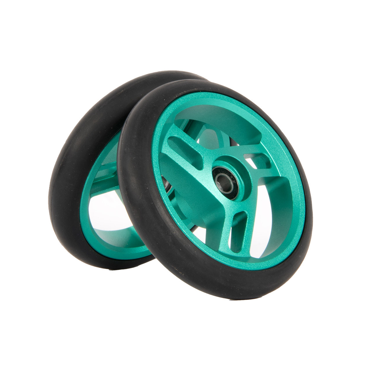 Brompton ColourLab G Line roller wheel pair in Green, 80 mm, Q104349
