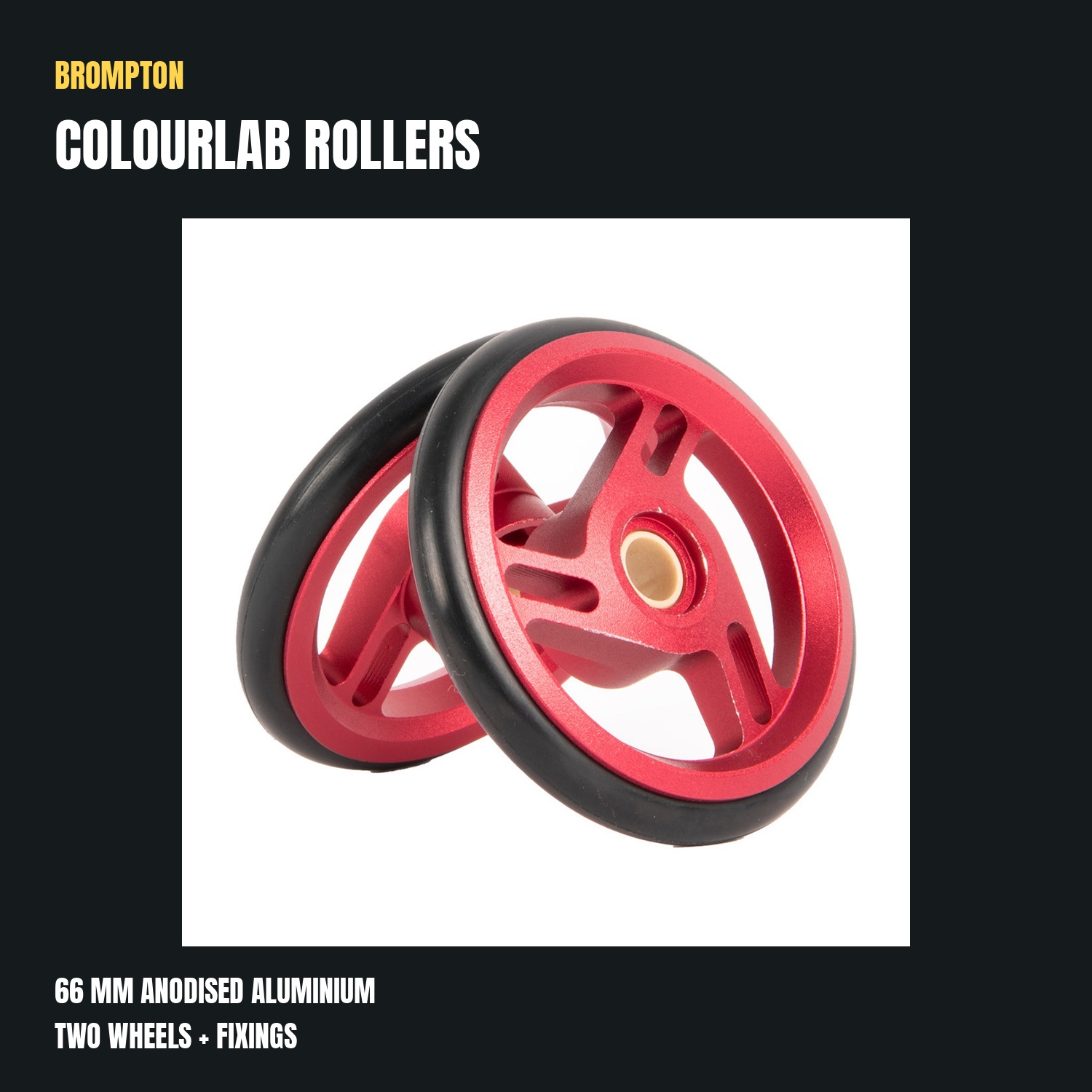 Brompton ColourLab 66mm Roller Wheel Pairs – A, C, P & T Line - Image 9