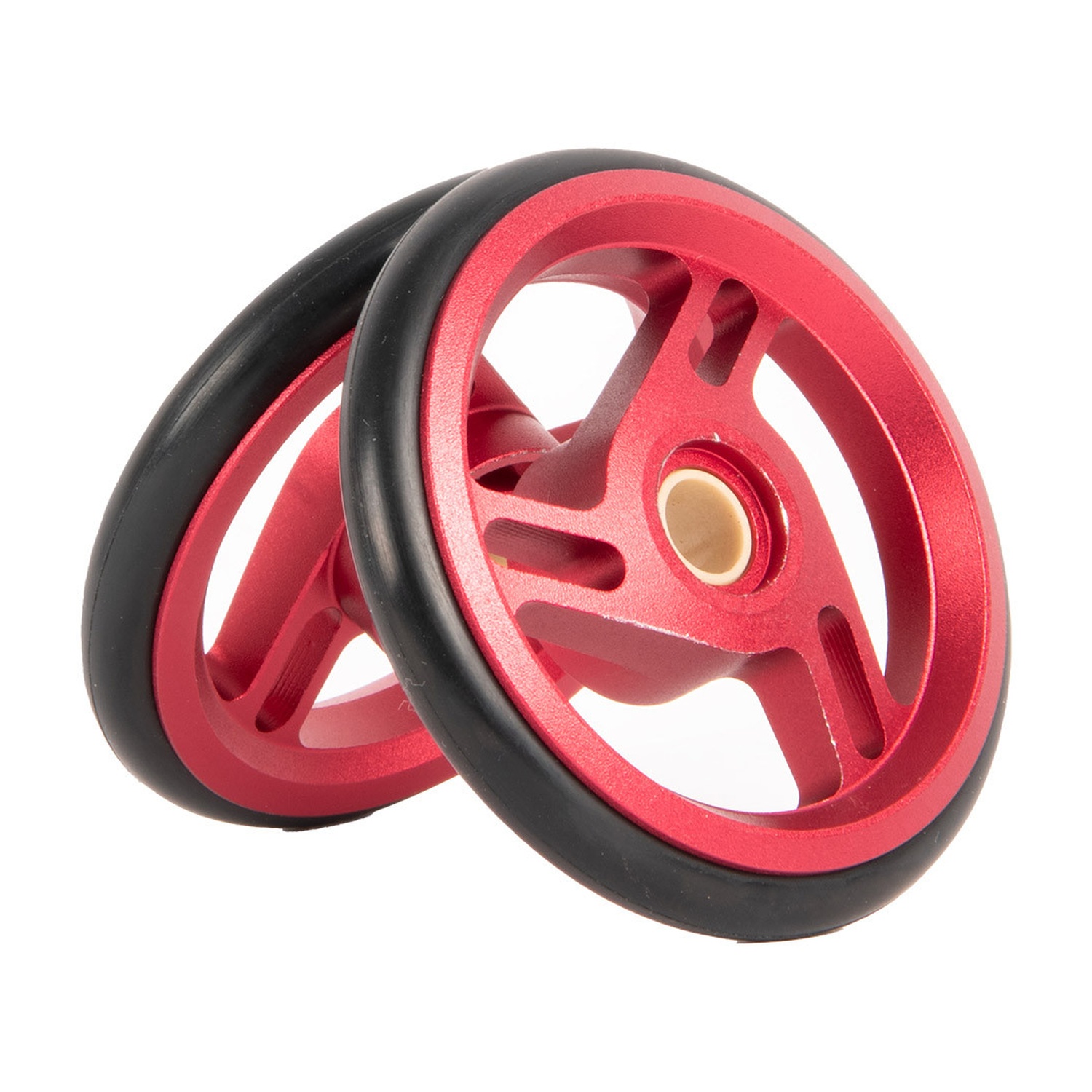 Brompton ColourLab roller wheel pair in Red, Q104507