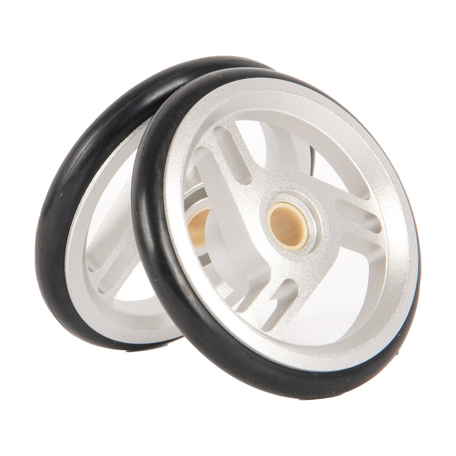Brompton ColourLab roller wheel pair in Silver, Q104509
