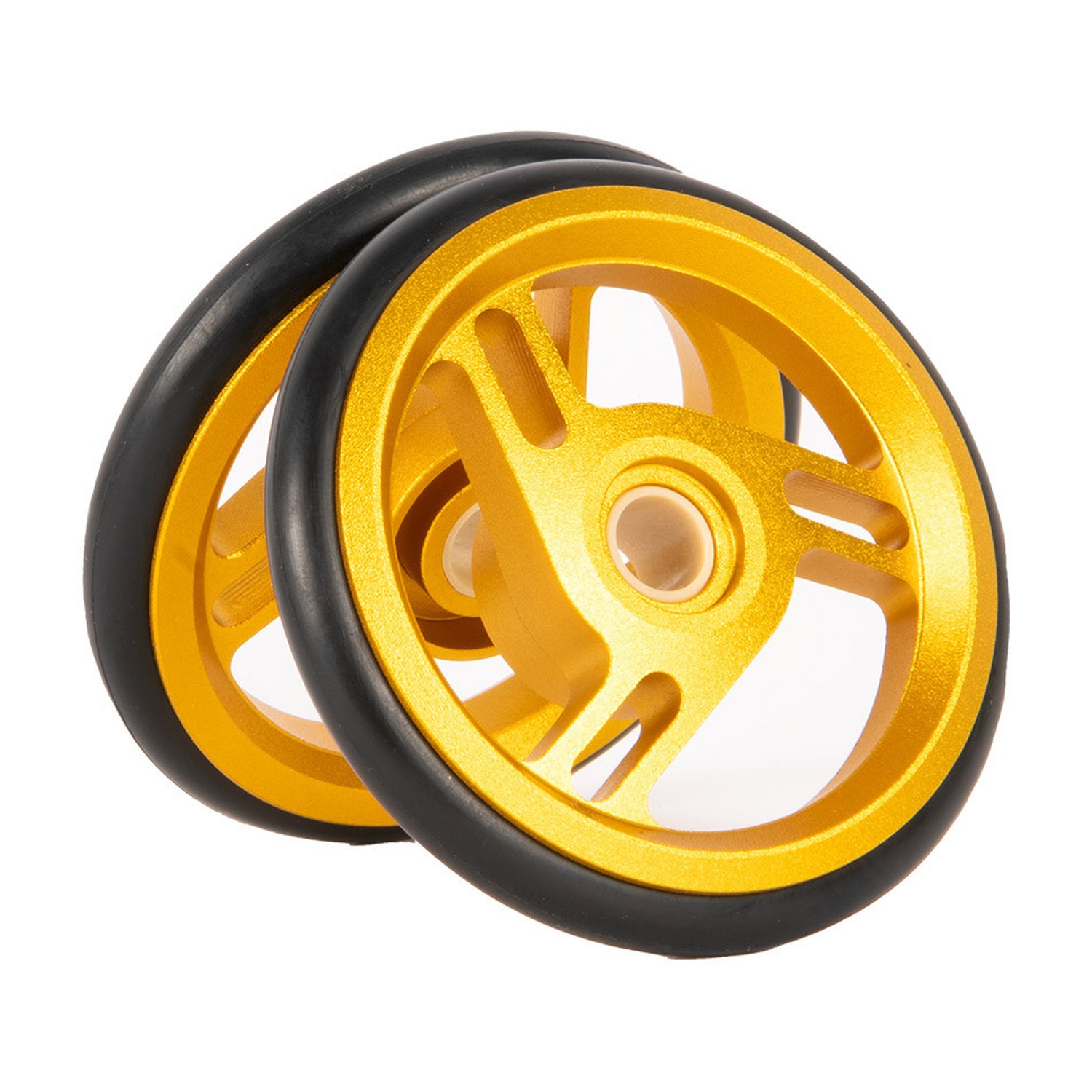 Brompton ColourLab roller wheel pair in Gold, Q104510