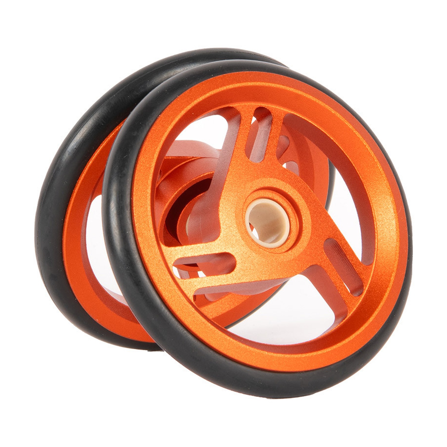 Brompton ColourLab roller wheel pair in Orange, Q104513