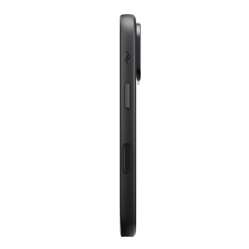 Peak Design Everyday Case for iPhone 17 Pro, Black Clarino, side profile