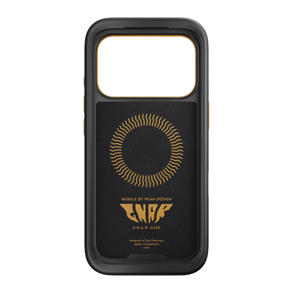 Peak Design GNAR Case for iPhone 17 Pro, Black, inner face and magnetic ring