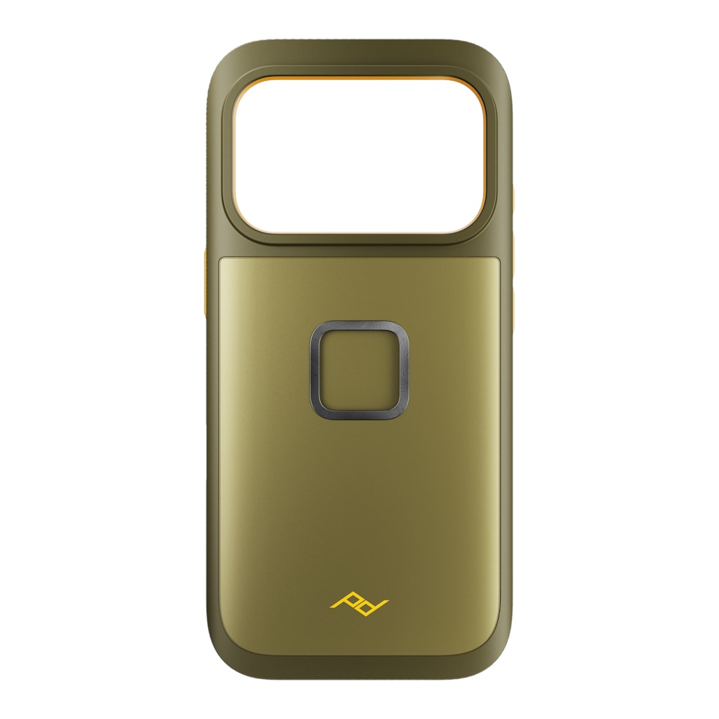 Peak Design GNAR Case for iPhone 17 Pro, Kelp, rear view