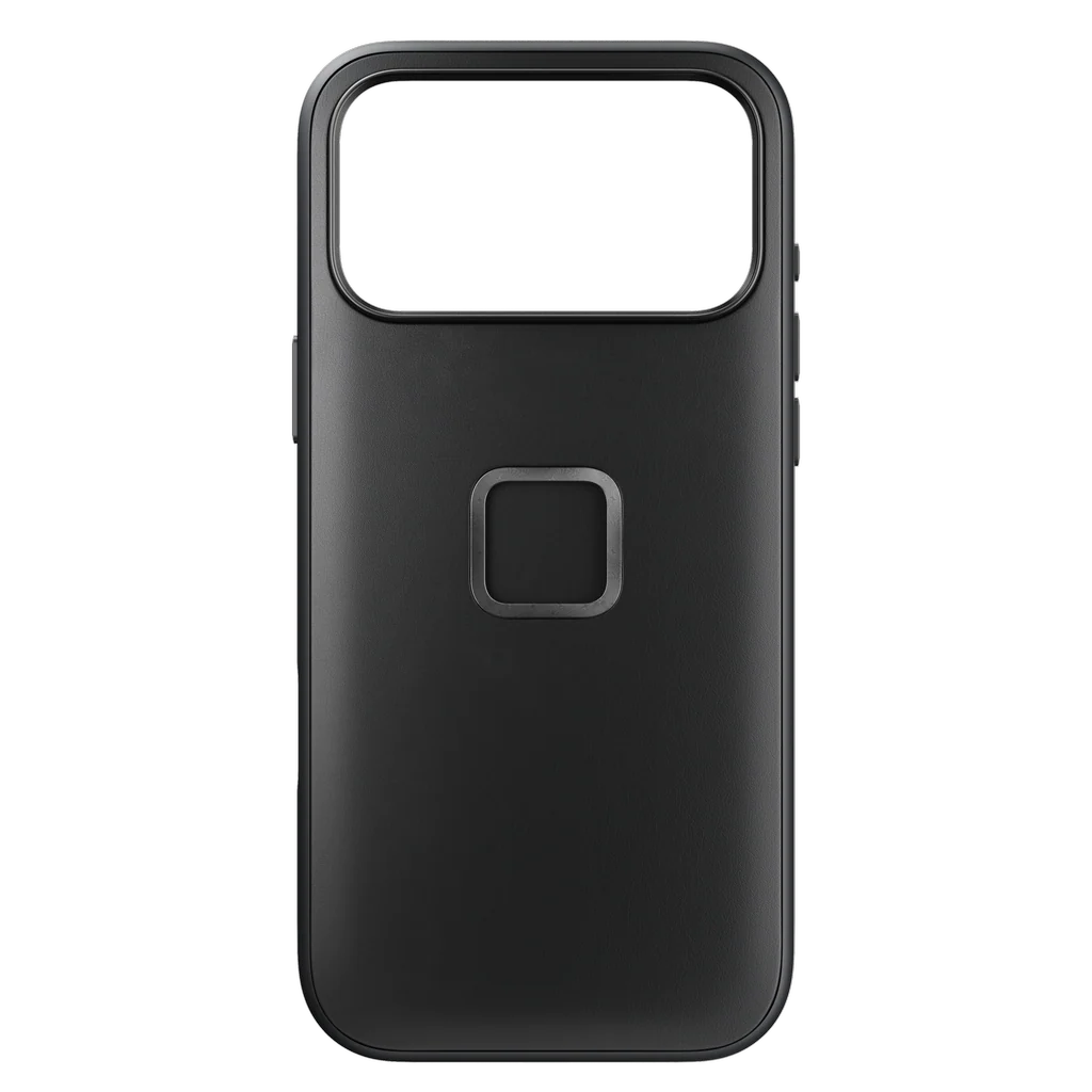 Peak Design Everyday Case for iPhone 17 Pro Max – Black Clarino – rear view