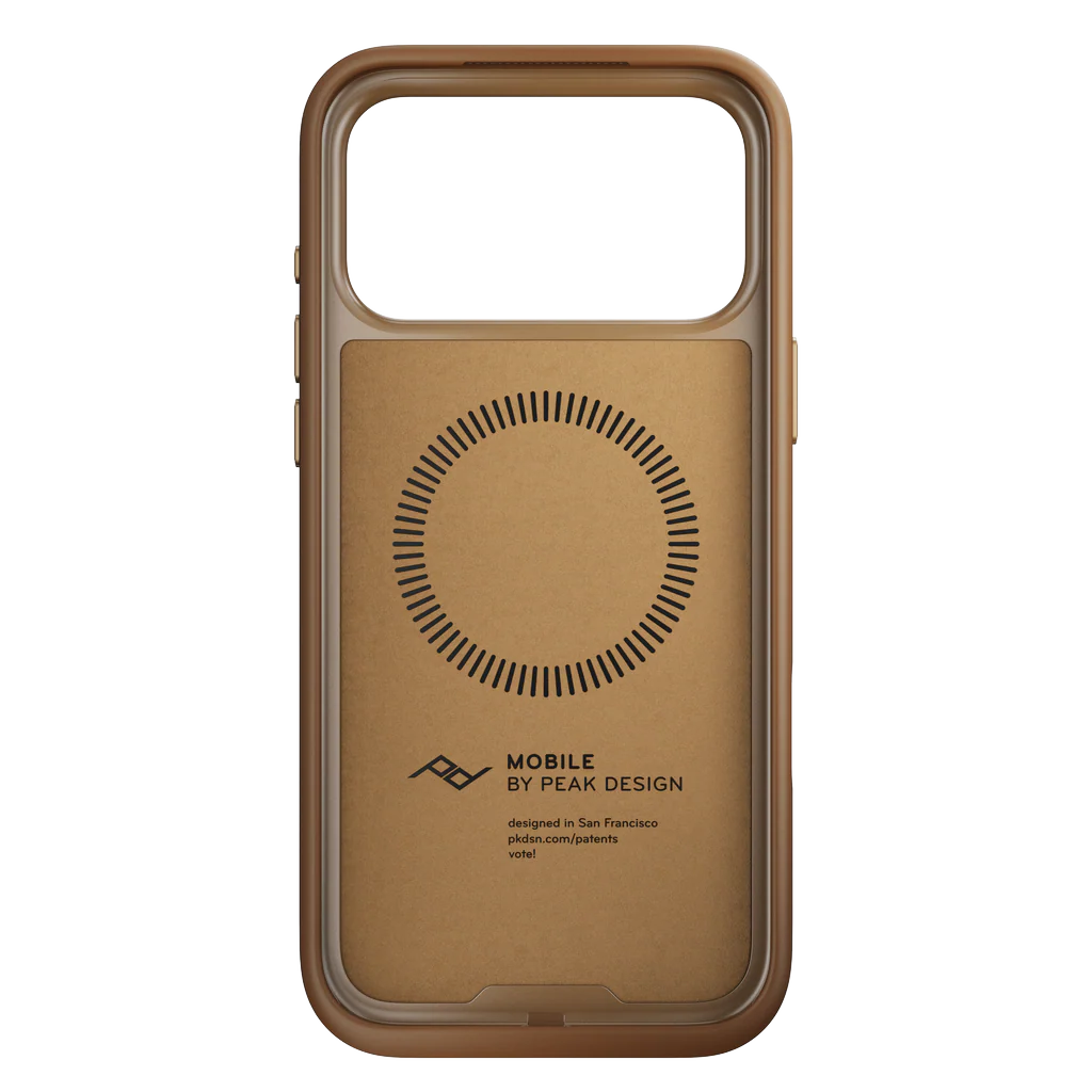 Peak Design Everyday Case for iPhone 17 Pro Max – Tan Clarino – interior